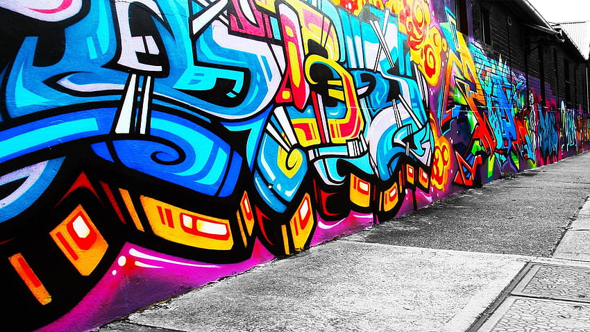 Graffiti Street Tokyo, Japan => Night, Urban HD wallpaper