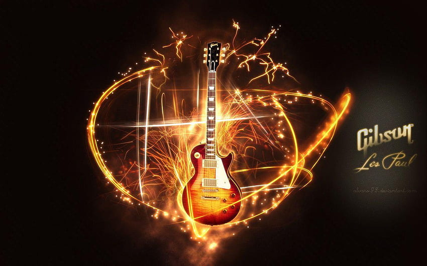 Gibson Les Paul, лого на Gibson HD тапет