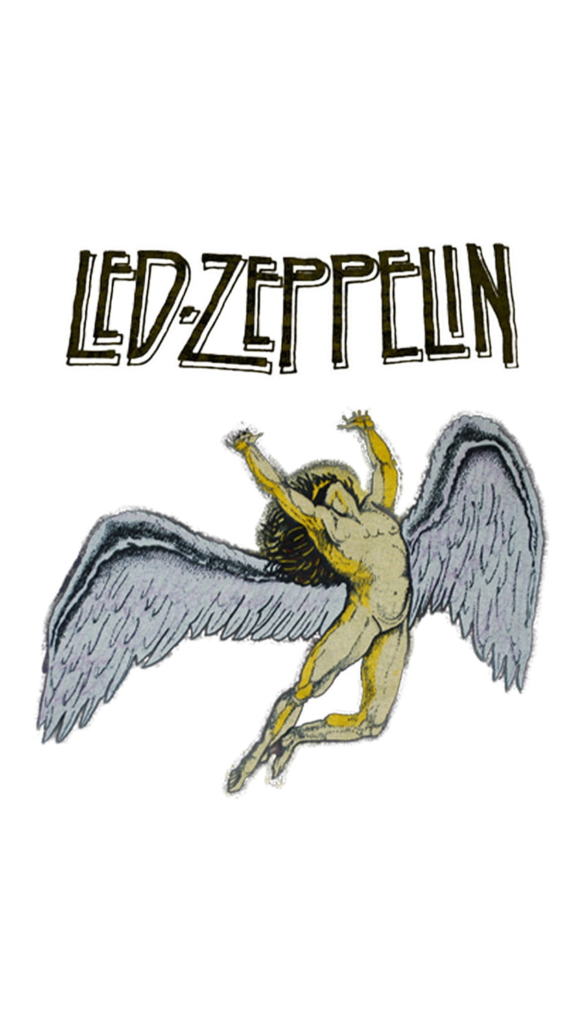 Led-Zeppelin, bianco, nero, giallo, led, zeppelin Sfondo del telefono HD