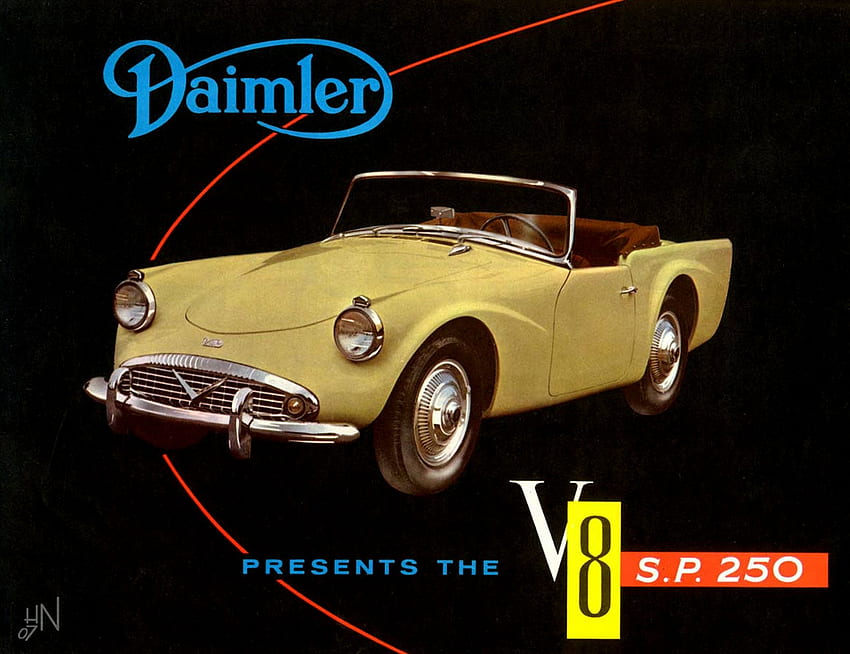 DAIMLER SP 250, retro, vintage, daimler, cars HD wallpaper