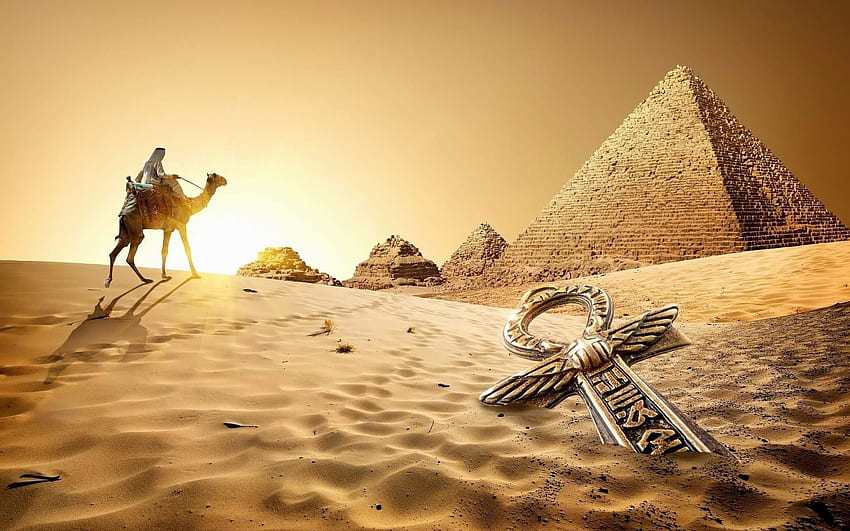 Древен Египет - , фон на Древен Египет върху прилеп, египетски HD тапет