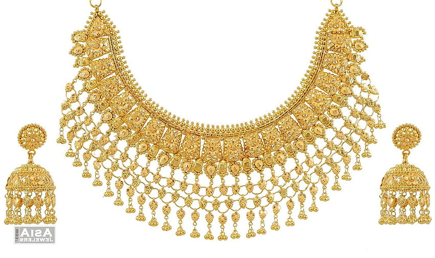joalheria de ouro colar de noiva designer de joias de ouro 320 - Gold Jewellery papel de parede HD