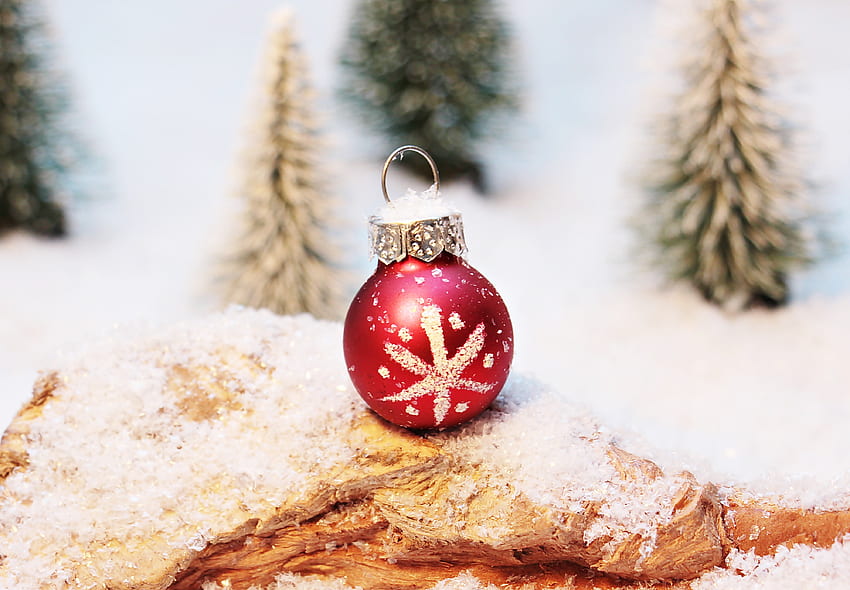 Feiertage, Winter, Neujahr, Weihnachten, Ball, Weihnachtsbaumspielzeug, Schneeflocke HD-Hintergrundbild