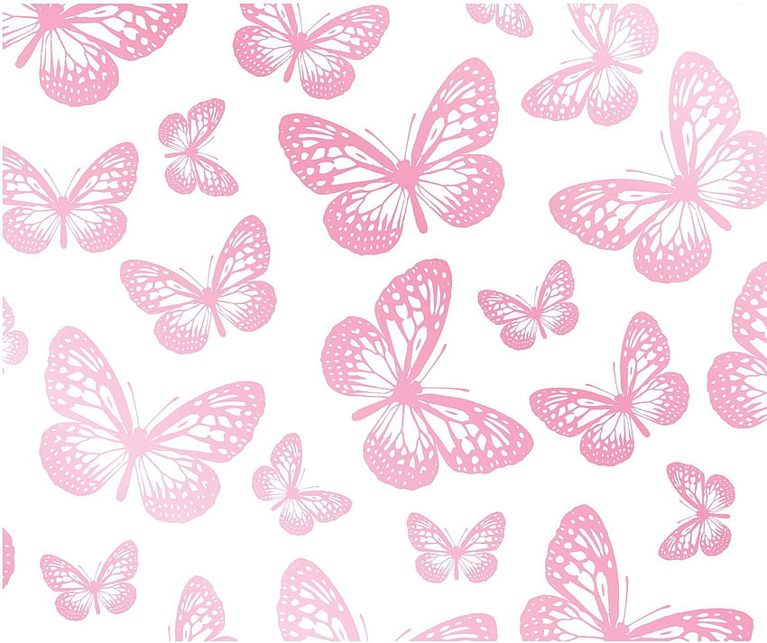 Pink Butterfly, Neon Pink Butterfly HD wallpaper