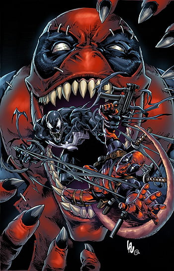 symbiote deadpool wallpaper