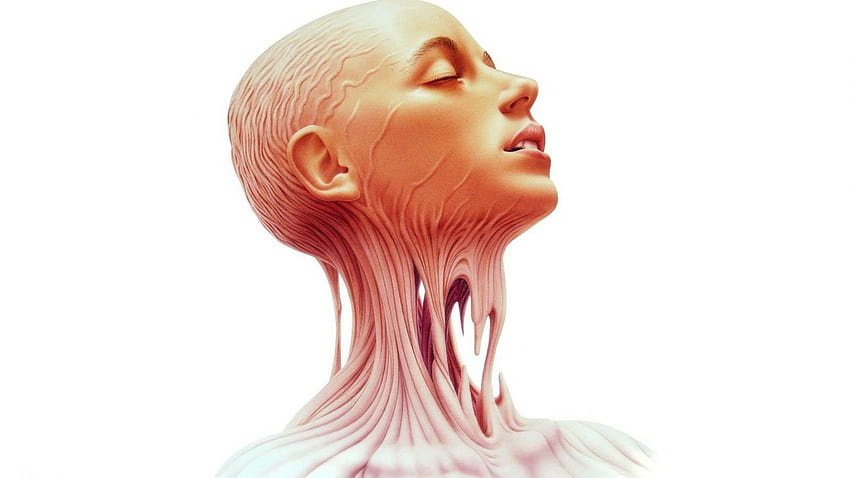 Anatomia Ludzkie ciało Twarz Dziewczyna - Sztuka abstrakcyjna Ludzka twarz - -, Streszczenie Ludzie Tapeta HD