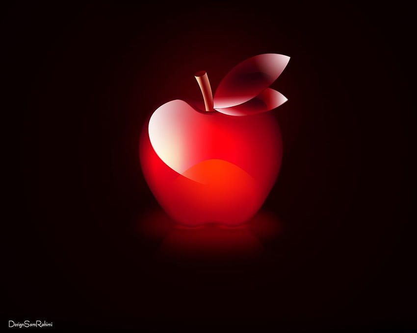 red apple on black background Red Pinterest Eyes HD wallpaper