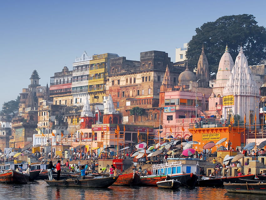 de la India. Varanasi India. Lugares turísticos fondo de pantalla