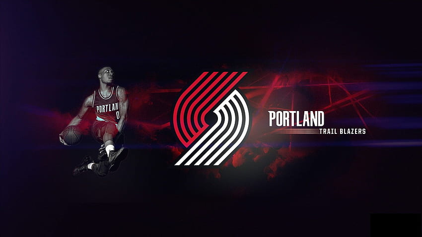 Portland Trail Blazers. Baloncesto 2021, logotipo de Portland Trail Blazers fondo de pantalla