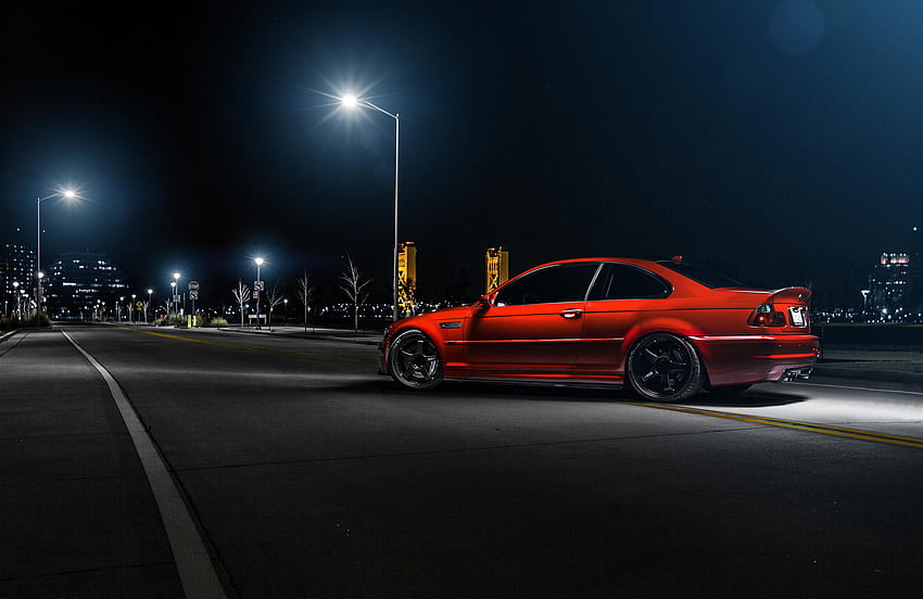 Auto, Bmw, Nacht, Autos, Seitenansicht, E46, M3 HD-Hintergrundbild