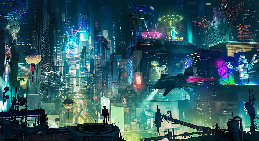 Mój ulubiony cyberpunk: Cyberpunk City: Cyberpunk, Akira City Tapeta HD