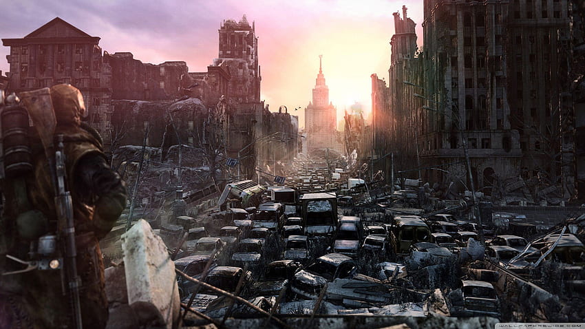 Postapokalyptische Welt - Postapokalyptische Zombie-Apokalypse -, Zombie-Apokalypse-Stadt HD-Hintergrundbild