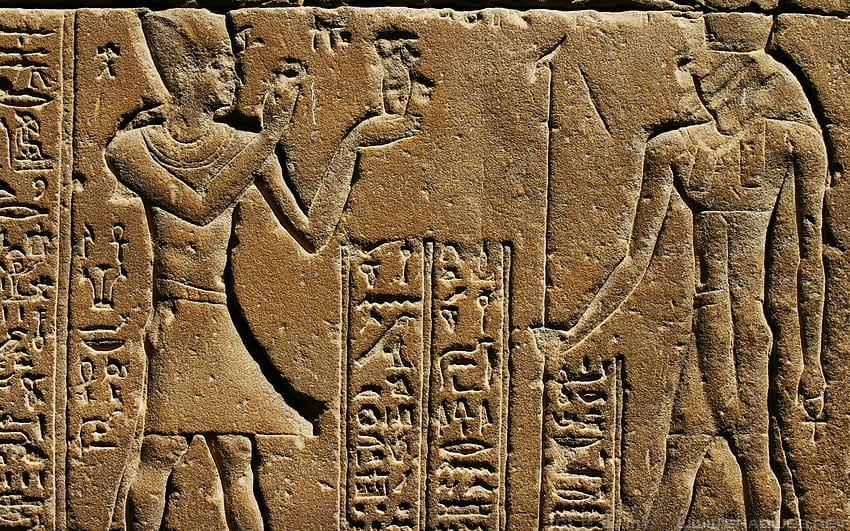 Antigos hieróglifos egípcios, história do Egito papel de parede HD