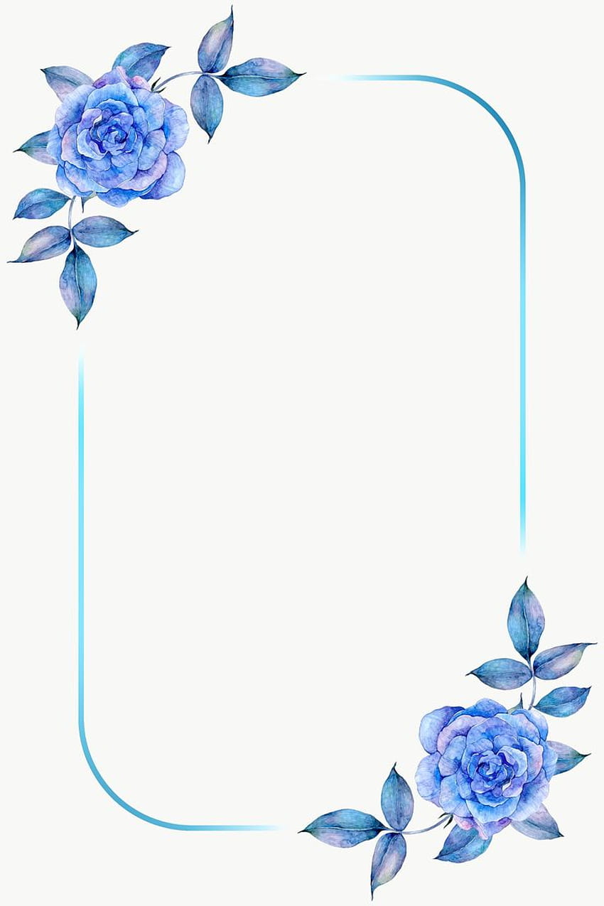 Premium png of PNG Floral frame in watercolor by Boom about blue watercolor  rose, wa. Flower background design, Flower frame png, Blue flowers  background, Blue Flower Border HD phone wallpaper | Pxfuel