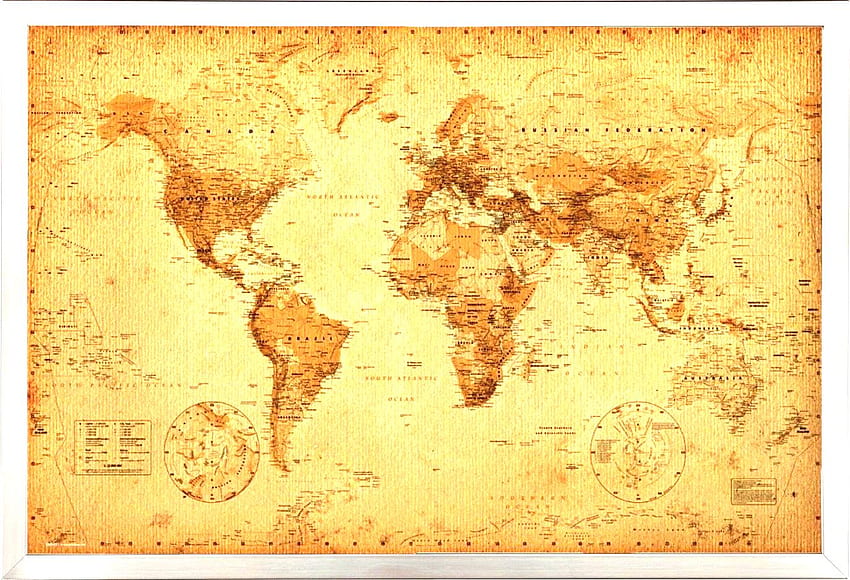Antique world map, Vintage World Map HD wallpaper