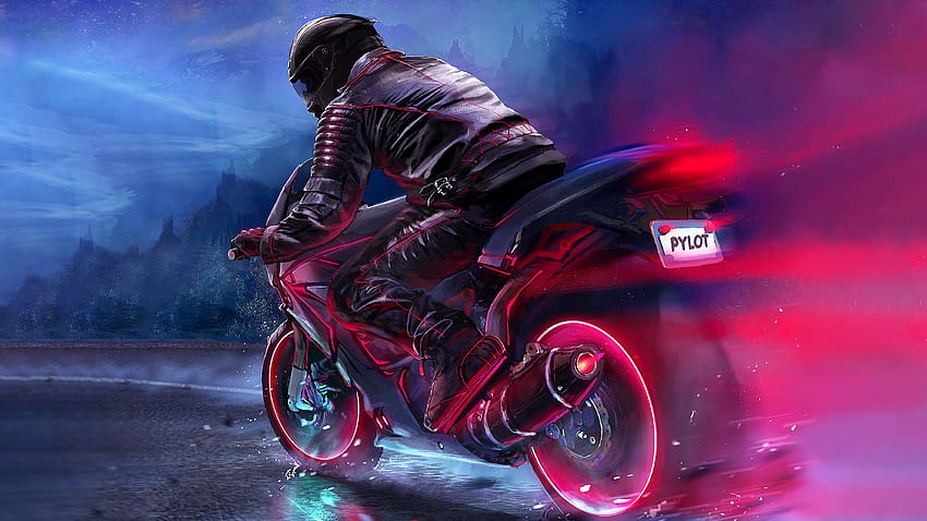 Retro Bike Rider , Artist, , , Background, Boys Bike HD wallpaper