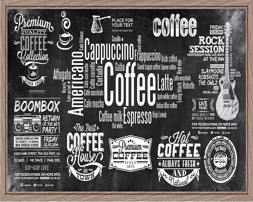 Beibehang Custom European Chalkboard Newspaper Cafe Retro Tooling Background Wall Black White Letters Theme From Xiaofuyou2, $35.18, Cute Chalkboard papel de parede HD