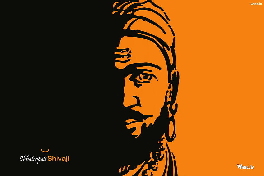 Detalhe do rosto de Chatrapati Shivaji Maharaj papel de parede HD