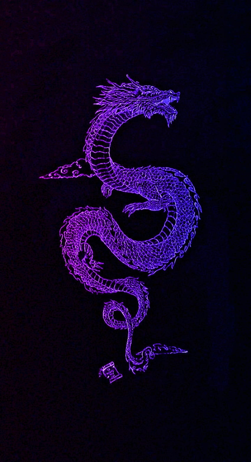 Colorful dragon, magenta, art, blue, purple HD phone wallpaper