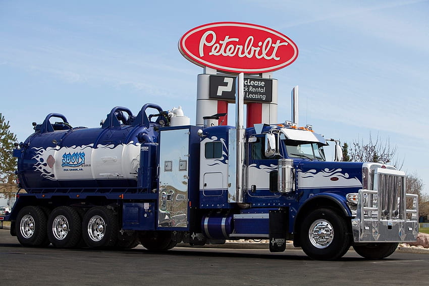 Peterbilt - Custom Peterbilt Vacuum Truck HD wallpaper