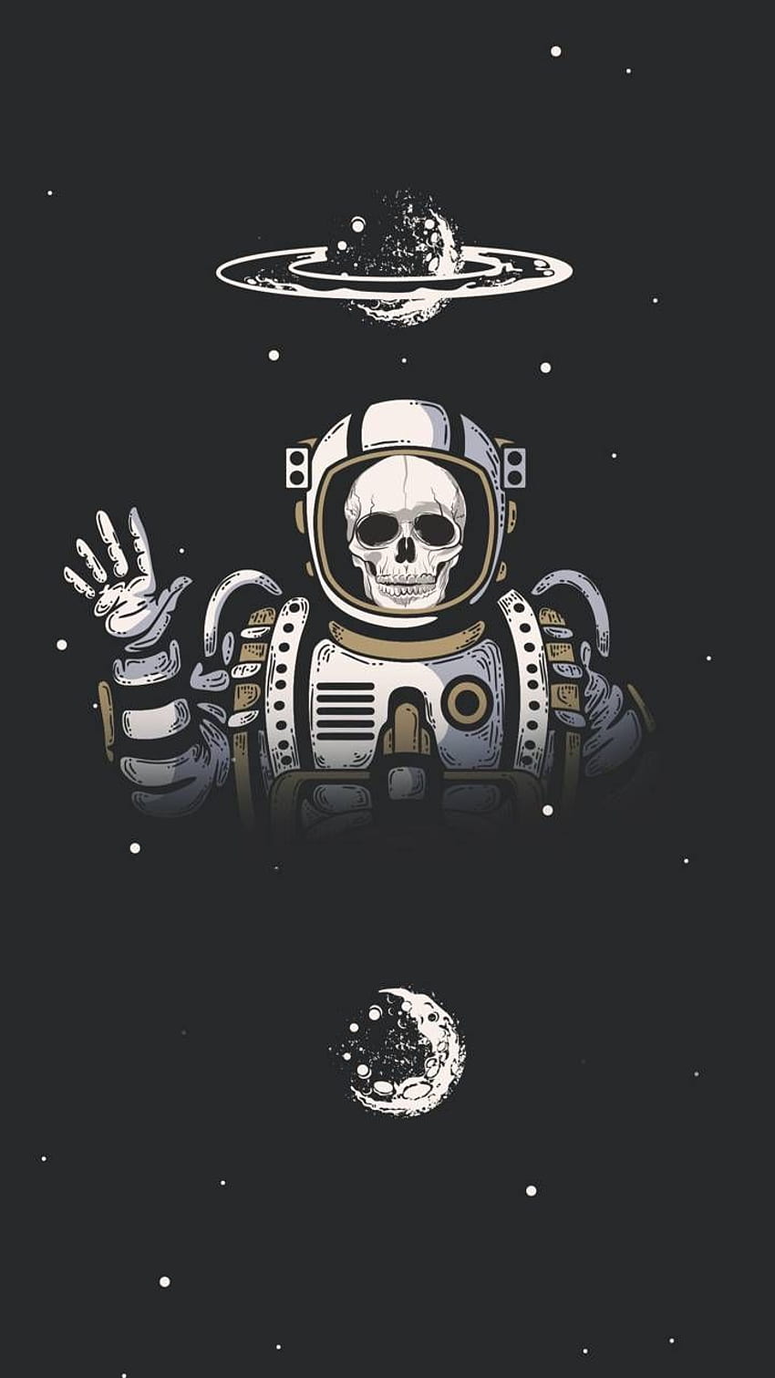 Space Skeleton par ImperfectRose - 32 maintenant. Parcourez des millions d'as populaires. Astronaute, crâne, espace, squelette minimaliste cool Fond d'écran de téléphone HD