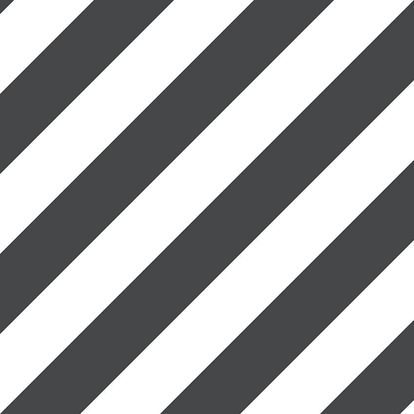 Rouleau de vinyle à rayures diagonales Norwall (couvre 55 pieds carrés)-ST36915 - Home Depot, ligne diagonale noire et blanche Fond d'écran de téléphone HD