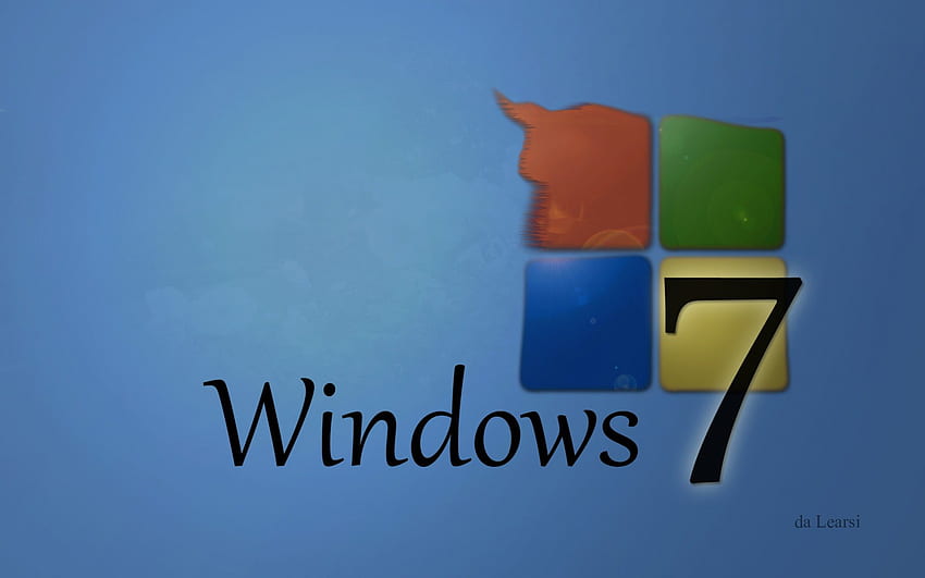Windows 7 Flat, Windows, Flat, OS, Windows 7, Technology, Seven, System, , dalearsi, Blue, da Learsi HD duvar kağıdı