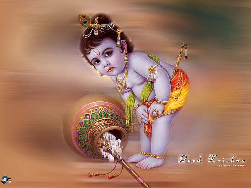 CUTE : Cute Child Lord Krishna. &, Baby Lord Krishna HD wallpaper