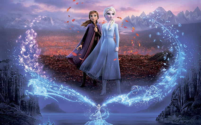 Anna y Elsa, Frozen 2, , póster, 2019, Elsa Frozen Two fondo de pantalla