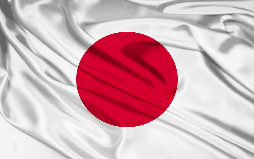флаг на Япония, абстрактно, Япония, червено, флаг, слънце HD тапет