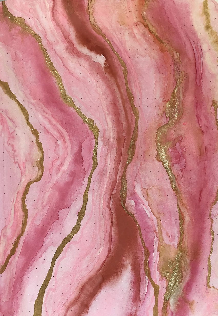 Watercolor Pink Agate Slice. Pink agate, Acrylic pouring art, Pink watercolor HD phone wallpaper