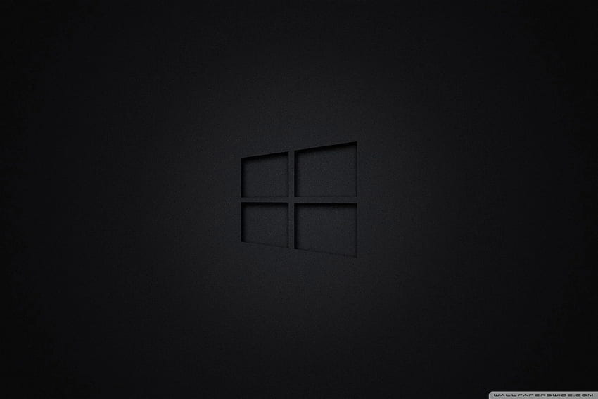 Wall: Windows 10 Black ❤ For Ultra Tv. in 2021. Black , Computer , Computer , 3 Ultra Dark HD wallpaper