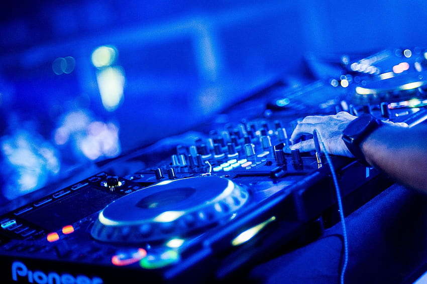 Mesa giratória Black Pioneer DJ, DJ, toca-discos, consoles de mixagem papel de parede HD
