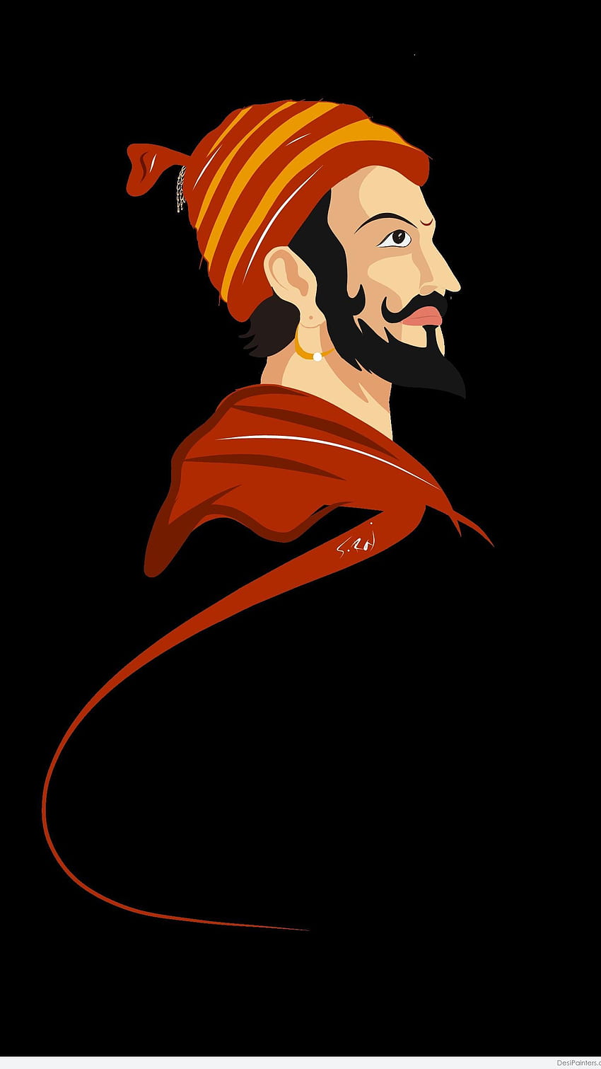 Shivaji Maharaj, จิตรกรรม, จิตรกรรม Shivaji Maharaj วอลล์เปเปอร์โทรศัพท์ HD
