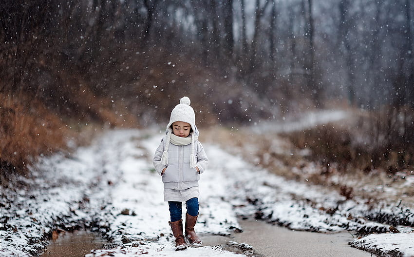 Little girl, winter, childhood, blonde, fair, nice, snow, adorable, bonny, sweet, Belle, white, Hair, girl, tree, comely, sightly, pretty, face, nature, lovely, pure, child, graphy, Walk, cute, baby, , Nexus, beauty, kid, beautiful, people, little, pink, street, sky, princess, forest, dainty HD wallpaper