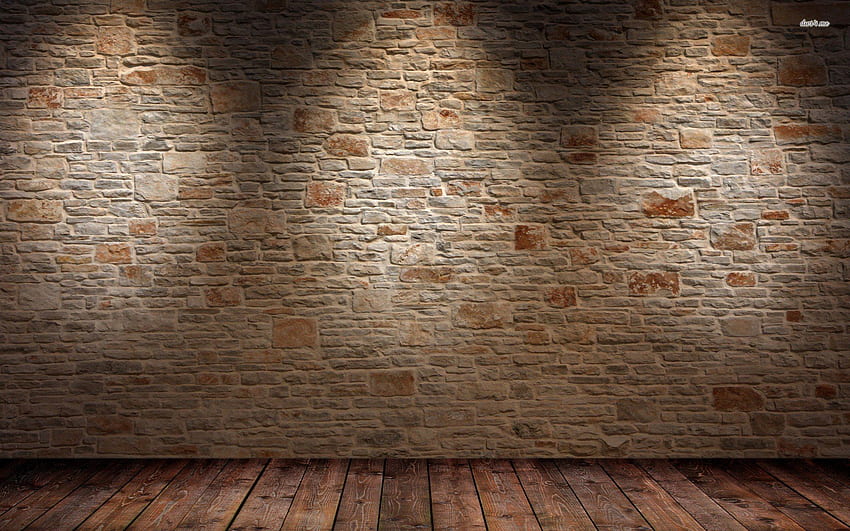 Brick Wall And Wood Floor C3 A2 C2 Bb Walldevil Best, Western Wood HD wallpaper