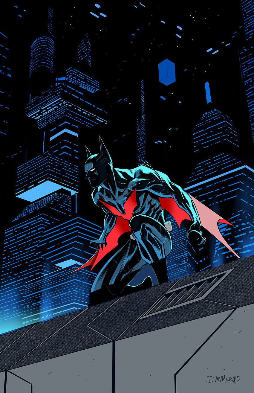Batman Beyond, batman masa depan, gelap, karya seni wallpaper ponsel HD