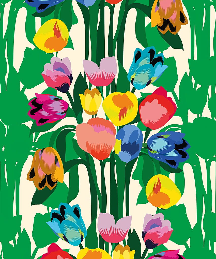 Çiçekli - Çarpıcı Muhteşem! • Milton & King • Nakliye!, Pastel Yeşil Çiçekli HD telefon duvar kağıdı