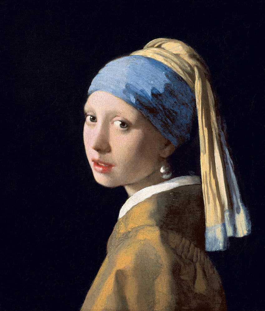 Art, Toile, Beurre, Huile, Jan Vermeer, Girl With A Pearl Earring, Girl With Pearl Earring Fond d'écran de téléphone HD