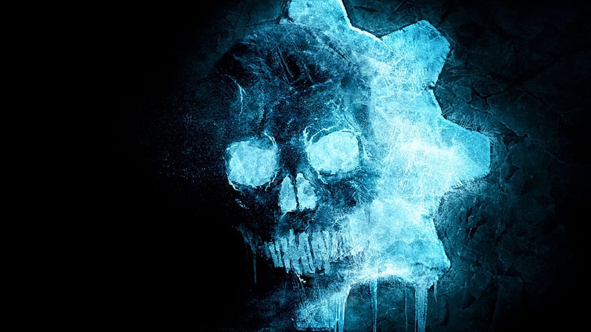 skull, gears of wars, game art, , , background, 64d9dd, Gaming Skull Logo HD wallpaper