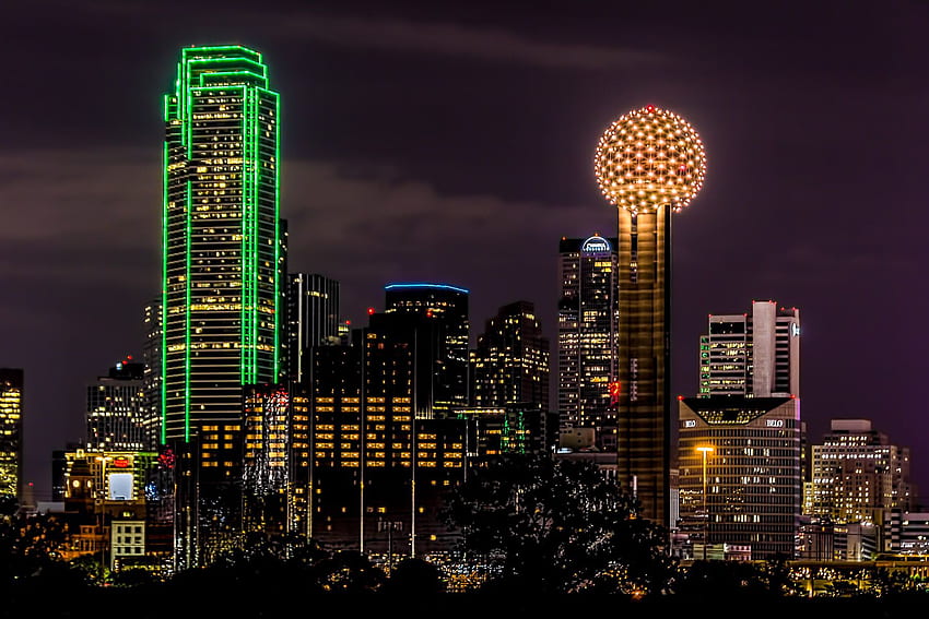 Dallas Skyline . Downtown Dallas Skyline. Dallas HD wallpaper