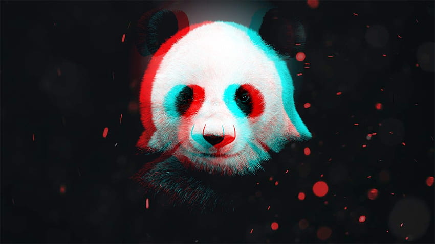 Анаглиф Panda [] • /r, Trippy Panda HD тапет