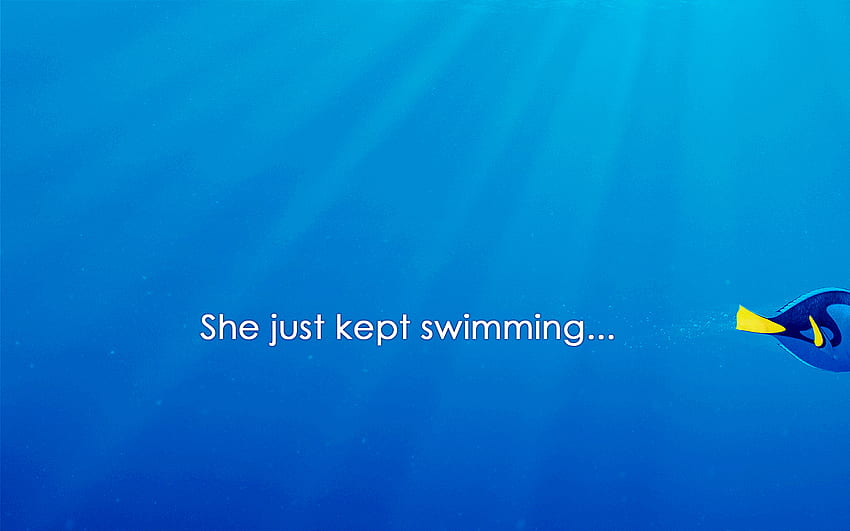 Finding Dory, Just Keep Swimming HD wallpaper