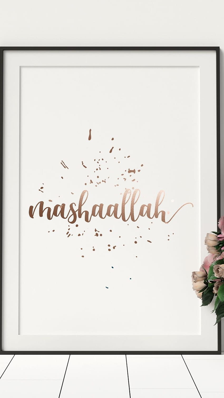 Masha Allah, Hermosa, blanco fondo de pantalla del teléfono