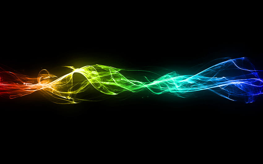 Abstract Rainbow Background - Cool Rainbow Background, Black And Rainbow HD wallpaper
