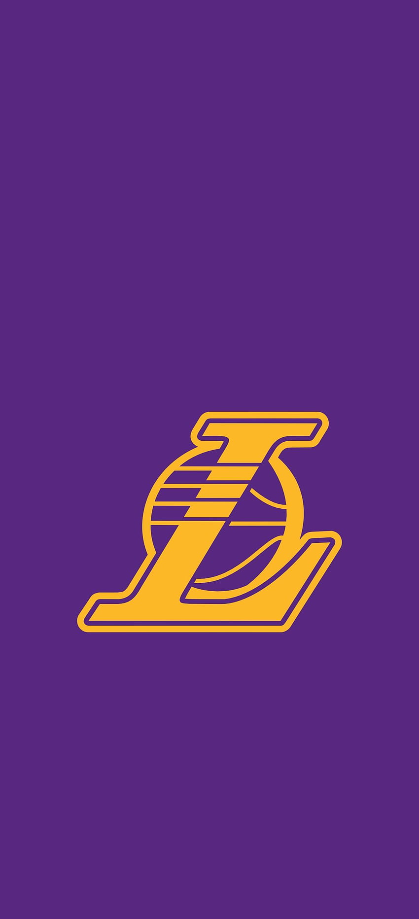 พื้นหลังขั้นต่ำของ Los Angeles Lakers Lakers มินิมอล NBA วอลล์เปเปอร์โทรศัพท์ HD