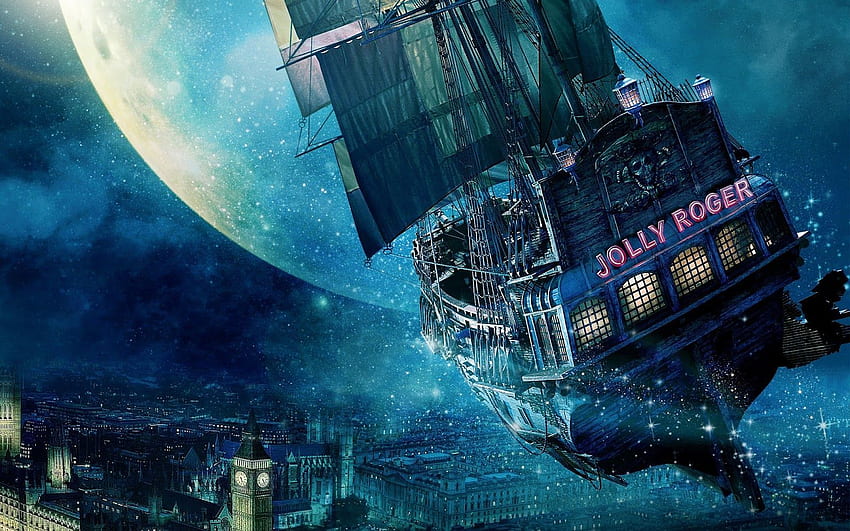 Jolly Roger Ship Peter Pan - FullyCoolPix. Jolly roger ship, Peter pan , Jolly roger, Peter Pan Movie HD wallpaper