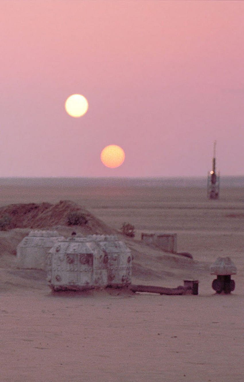 พระอาทิตย์ตกไบนารีความละเอียดสูง - Novocom.top, Star Wars Tatooine วอลล์เปเปอร์โทรศัพท์ HD