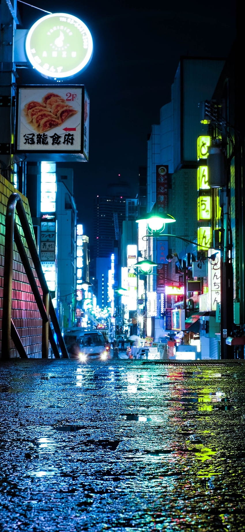 일본 도쿄 도시의 불빛 네온 iPhone XS, iPhone 10, iPhone X, , 배경 및 HD 전화 배경 화면