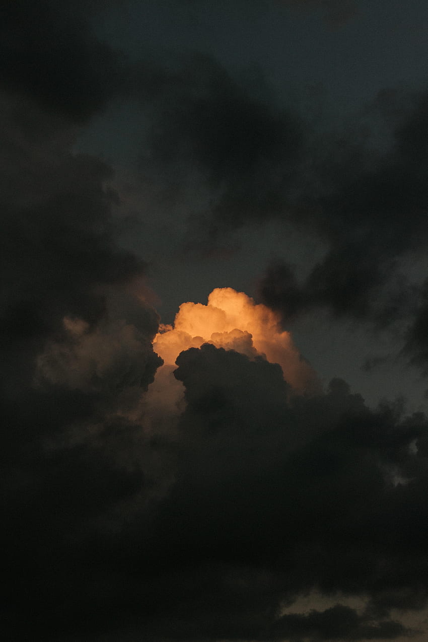 Natura, cielo, nuvole, buio, prevalentemente nuvoloso, coperto, meteo Sfondo del telefono HD